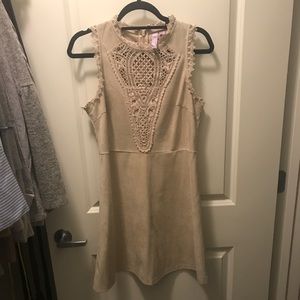 Tan Suede Dress